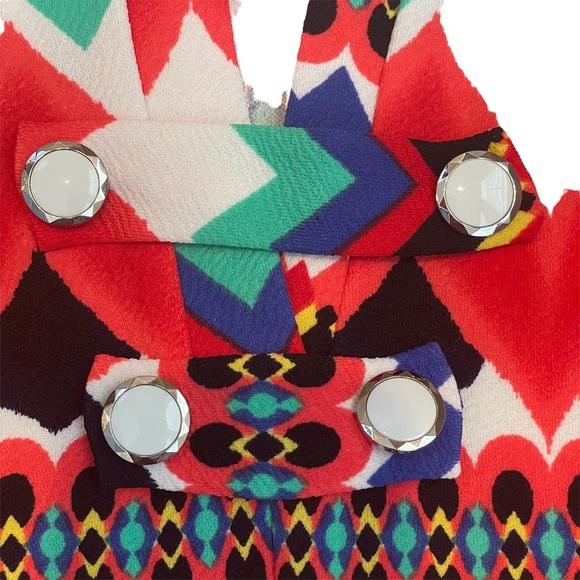 NWOT Funky RETRO Multi-Color Sleeveless Romper Size L - Picture 9 of 15